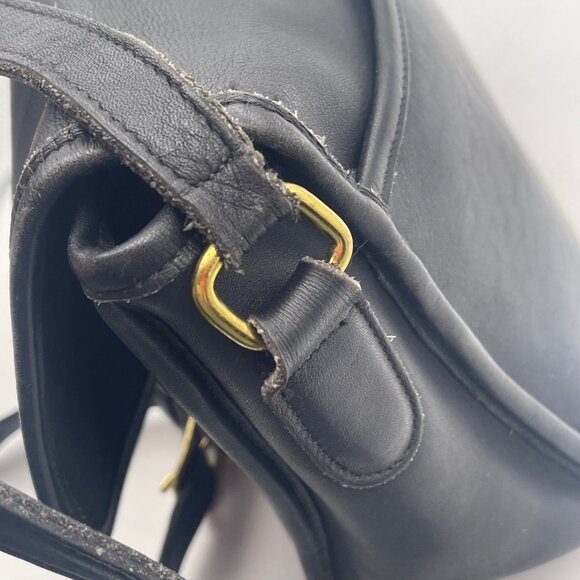 Vintage Coach Women’s Black Bag City F5M-9790 USA Crossbody Shoulder Turn Lock - Picture 11 of 16
